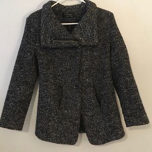 💕Zhuo Yi Cheng Pin Wool Blend Winter Coat